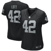 Ronnie Lott Las Vegas Raiders Women's Game Retired Player Jersey Black
