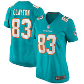 NFL Mark Clayton Miami Dolphins Women's Game Retired Player Jersey - Aqua