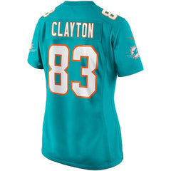NFL Mark Clayton Miami Dolphins Women's Game Retired Player Jersey - Aqua