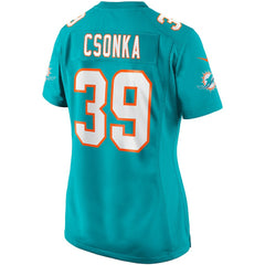 NFL Larry Csonka Miami Dolphins Women's Game Retired Player Jersey - Aqua