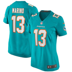 NFL Dan Marino Miami Dolphins Women's Game Retired Player Jersey - Aqua