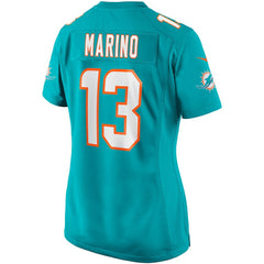 NFL Dan Marino Miami Dolphins Women's Game Retired Player Jersey - Aqua