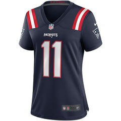 NFL Drew Bledsoe New England Patriots Women's Game Retired Player Jersey - Navy