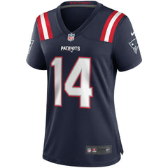 NFL Steve Grogan New England Patriots Women's Game Retired Player Jersey - Navy
