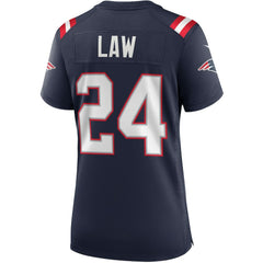 NFL Ty Law New England Patriots Women's Game Retired Player Jersey - Navy