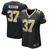 Steve Gleason New Orleans Saints Women's Game Retired Player Jersey Black