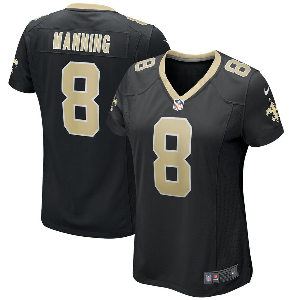 NFL Archie Manning New Orleans Saints Women's Game Retired Player Jersey - Black