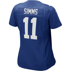 NFL Phil Simms New York Giants Women's Game Retired Player Jersey - Royal