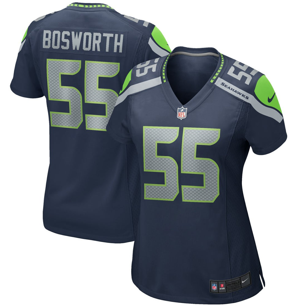 NFL Brian Bosworth Seattle Seahawks Women's Game Retired Player Jersey - College Navy