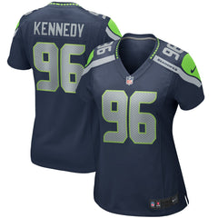 NFL Cortez Kennedy Seattle Seahawks Women's Game Retired Player Jersey - College Navy
