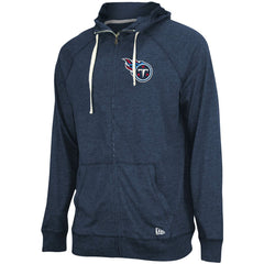 Tennessee Titans New Era In Season Hoodie Full-Zip Jacket Heathered Navy