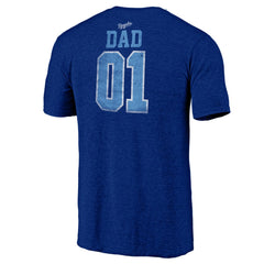 Kansas City Royals Father's Day Greatest Dad Tri-Blend T-Shirt - Royal T-shirts