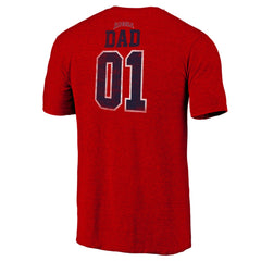 Los Angeles Angels Father's Day Greatest Dad Tri-Blend T-Shirt - Red T-shirts