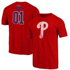 Philadelphia Phillies Father's Day Greatest Dad Tri-Blend T-Shirt - Red T-shirts