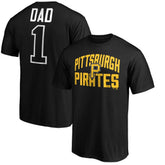Pittsburgh Pirates Father's Day #1 Dad T-Shirt - Black T-shirts