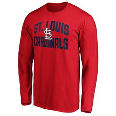 St. Louis Cardinals Father's Day #1 Dad Long Sleeve T-Shirt - Red T-shirts