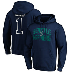 Seattle Mariners Father's Day #1 Dad Pullover Hoodie - Navy Hoodies