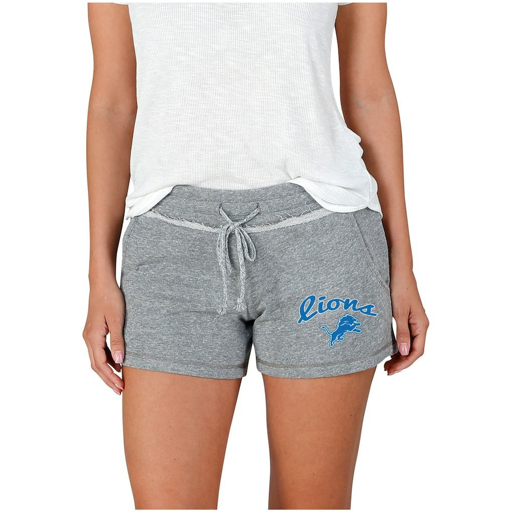 Detroit Lions Concepts Sport Women's Mainstream Terry Shorts Gray