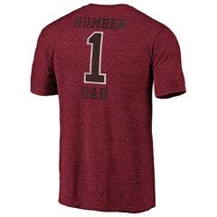 Arizona Cardinals #1 Dad Team Logo T-Shirt Cardinal