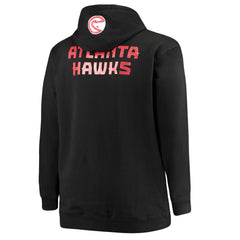 Trae Young Atlanta Hawks Big & Tall Player Name & Number Full-Zip Hoodie Jacket Black