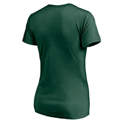 Green Bay Packers Women's Nostalgia V-Neck T-Shirt Green