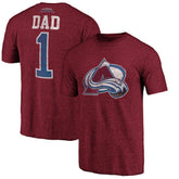 NHL Colorado Avalanche Greatest Dad Tri-Blend T-Shirt - Burgundy
