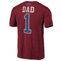 NHL Colorado Avalanche Greatest Dad Tri-Blend T-Shirt - Burgundy