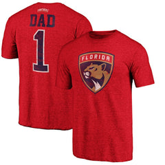 NHL Florida Panthers Greatest Dad Tri-Blend T-Shirt - Red