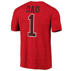 NHL New Jersey Devils Greatest Dad Tri-Blend T-Shirt - Red
