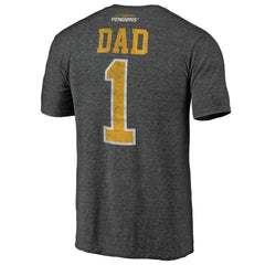 NHL Pittsburgh Penguins Greatest Dad Tri-Blend T-Shirt - Charcoal