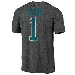 NHL San Jose Sharks Greatest Dad Tri-Blend T-Shirt - Charcoal