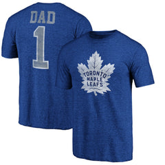 NHL Toronto Maple Leafs Greatest Dad Tri-Blend T-Shirt - Blue