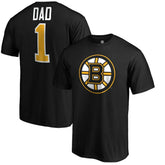 NHL Boston Bruins #1 Dad Logo T-Shirt - Black