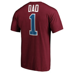 NHL Colorado Avalanche #1 Dad T-Shirt - Burgundy