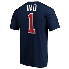 NHL Columbus Blue Jackets #1 Dad T-Shirt - Navy