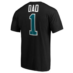 NHL San Jose Sharks #1 Dad T-Shirt - Black