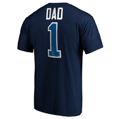 NHL Winnipeg Jets #1 Dad T-Shirt - Navy