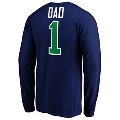 NHL Vancouver Canucks #1 Dad Long Sleeve T-Shirt - Blue
