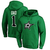 NHL Dallas Stars #1 Dad Pullover Hoodie - Kelly Green