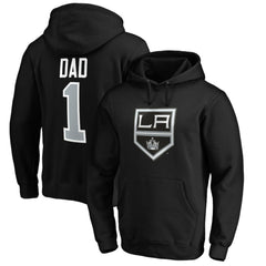 NHL Los Angeles Kings #1 Dad Pullover Hoodie - Black