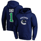 NHL Vancouver Canucks #1 Dad Pullover Hoodie - Blue