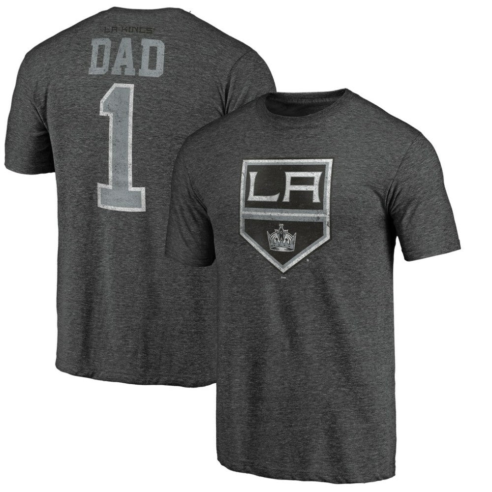 NHL Los Angeles Kings Greatest Dad Tri-Blend T-Shirt - Charcoal