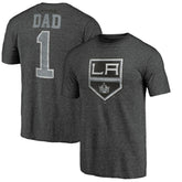 NHL Los Angeles Kings Greatest Dad Tri-Blend T-Shirt - Charcoal