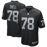 Art Shell Las Vegas Raiders Game Retired Player Jersey Black