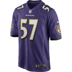 Bart Scott Baltimore Ravens Game Retired Player Jersey Purple