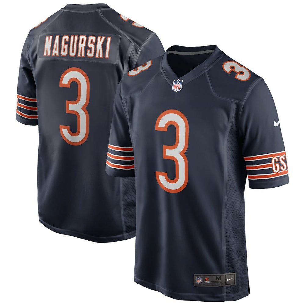 NFL Bronko Nagurski Chicago Bears Game Retired Player Jersey - Navy