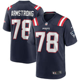 NFL Bruce Armstrong New England Patriots Game Retired Player Jersey - Navy