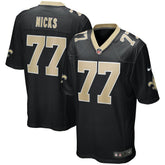 Carl Nicks New Orleans Saints Game Retired Player Jersey Black