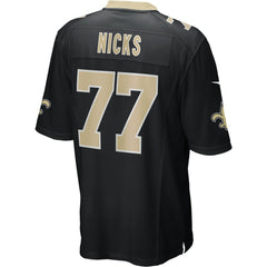 NFL Carl Nicks New Orleans Saints Game Retired Player Jersey - Black