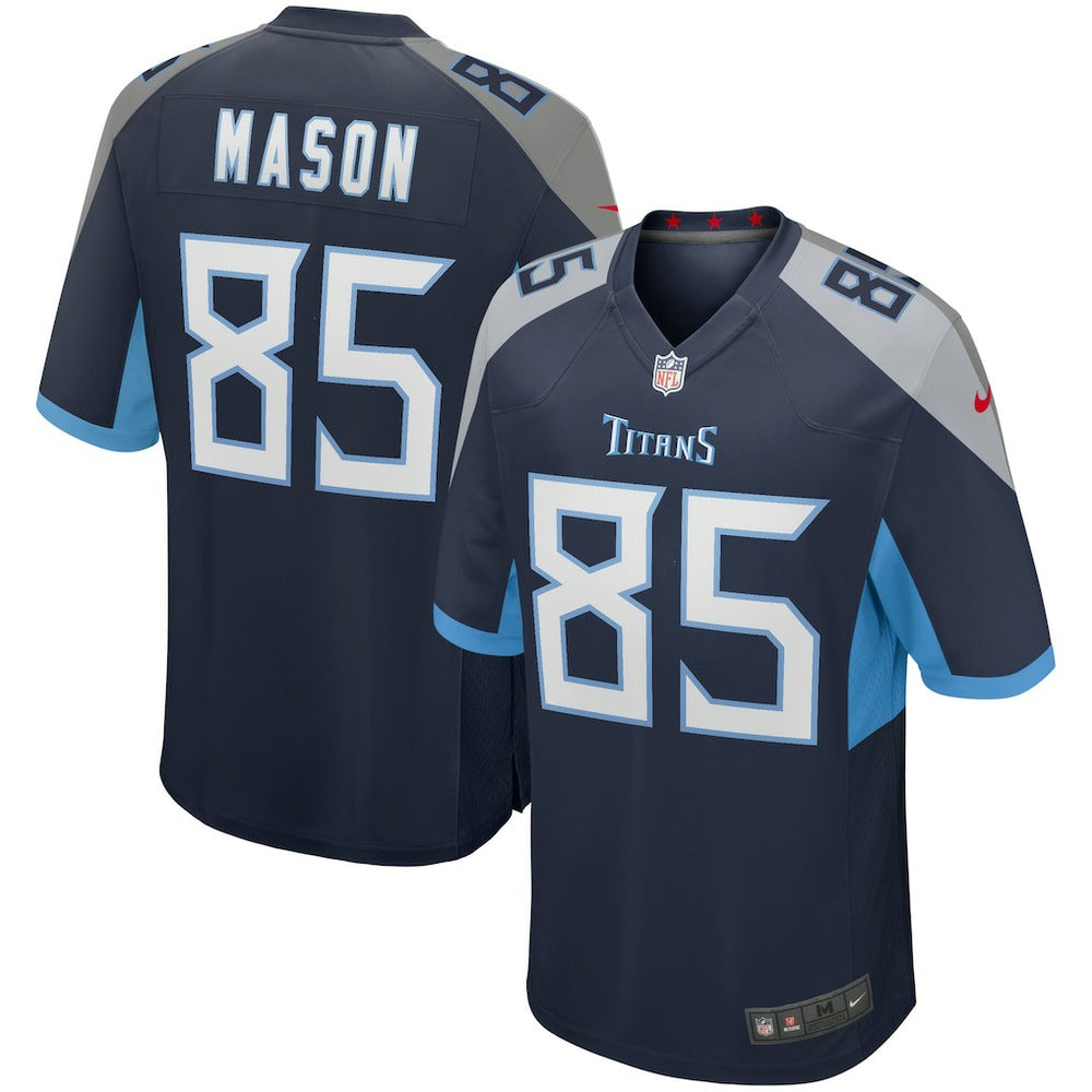 NFL Derrick Mason Tennessee Titans Game Retired Player Jersey - Navy